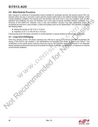 SI7013-A20-YM1 Datasheet Page 20