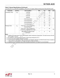 SI7020-A20-YM1R Datasheet Page 5