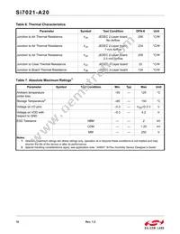 SI7021-A20-YM0R Datasheet Page 10
