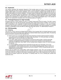 SI7021-A20-YM0R Datasheet Page 15