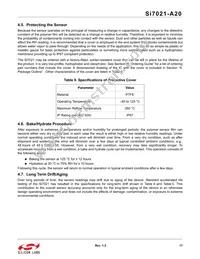 SI7021-A20-YM0R Datasheet Page 17