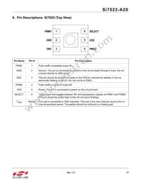 SI7022-A20-YM1R Datasheet Page 17