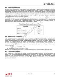 SI7023-A20-YM1 Datasheet Page 15
