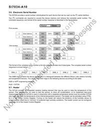SI7034-A10-IMR Datasheet Page 20