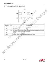 SI7034-A10-IMR Datasheet Page 22