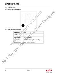 SI7057-A10-IMR Datasheet Page 20