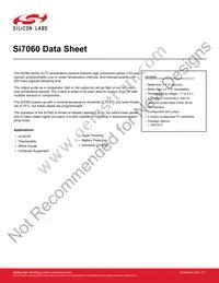 SI7060-B-03-IVR Datasheet Cover