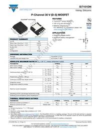 SI7101DN-T1-GE3 Datasheet Cover