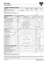 SI7113DN-T1-E3 Datasheet Page 2
