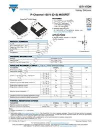 SI7117DN-T1-GE3 Datasheet Cover