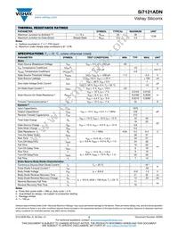 SI7121DN-T1-GE3 Datasheet Page 2
