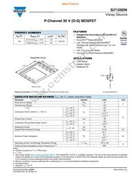 SI7129DN-T1-GE3 Datasheet Cover