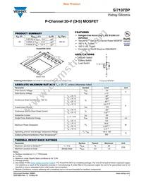 SI7137DP-T1-GE3 Datasheet Cover