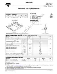 SI7178DP-T1-GE3 Datasheet Cover