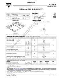 SI7194DP-T1-GE3 Datasheet Cover