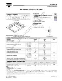 SI7196DP-T1-E3 Datasheet Cover