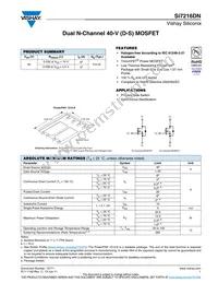 SI7216DN-T1-GE3 Datasheet Cover
