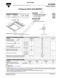 SI7322DN-T1-E3 Datasheet Cover