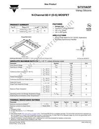 SI7370ADP-T1-GE3 Datasheet Cover