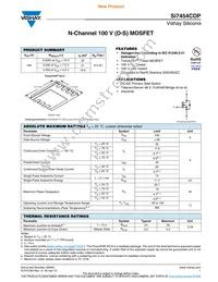 SI7454CDP-T1-GE3 Datasheet Cover