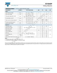 SI7454DP-T1-GE3 Datasheet Page 2