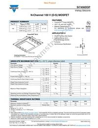 SI7456DDP-T1-GE3 Datasheet Cover