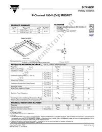 SI7457DP-T1-GE3 Datasheet Cover