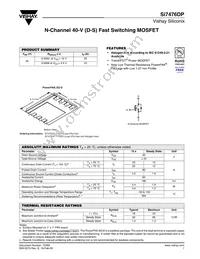 SI7476DP-T1-GE3 Datasheet Cover