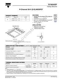 SI7483ADP-T1-GE3 Datasheet Cover