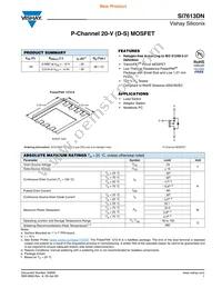 SI7613DN-T1-GE3 Datasheet Cover
