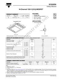 SI7620DN-T1-GE3 Datasheet Cover