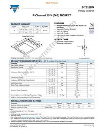 SI7625DN-T1-GE3 Datasheet Cover