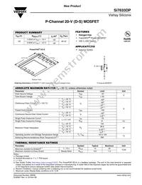 SI7633DP-T1-GE3 Datasheet Cover