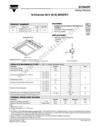 SI7682DP-T1-GE3 Datasheet Cover