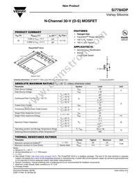 SI7784DP-T1-GE3 Datasheet Cover