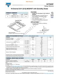 SI7794DP-T1-GE3 Datasheet Cover