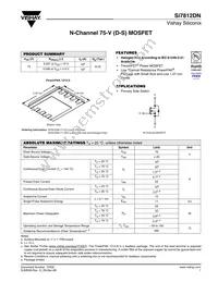 SI7812DN-T1-GE3 Datasheet Cover