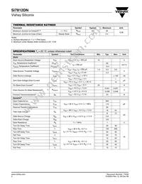 SI7812DN-T1-GE3 Datasheet Page 2