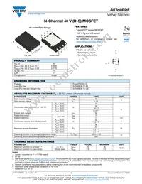 SI7848BDP-T1-GE3 Datasheet Cover