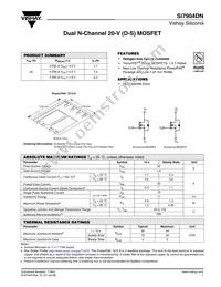 SI7904DN-T1-GE3 Datasheet Cover