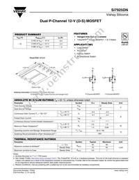 SI7925DN-T1-GE3 Datasheet Cover