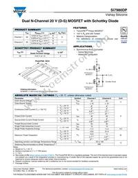 SI7980DP-T1-E3 Datasheet Cover