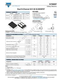 SI7998DP-T1-GE3 Datasheet Cover