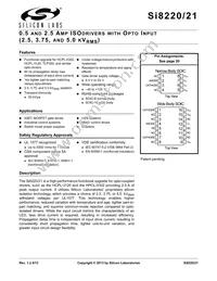 SI8220DB-A-ISR Datasheet Cover