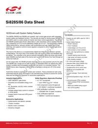 SI8286BD-IS Datasheet Cover