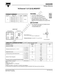 SI8404DB-T1-E1 Datasheet Cover