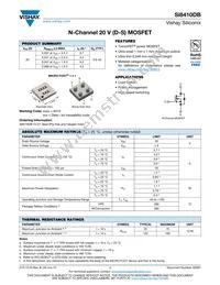 SI8410DB-T2-E1 Datasheet Cover