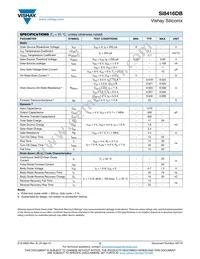 SI8416DB-T1-GE3 Datasheet Page 2