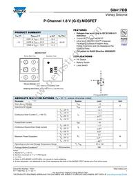 SI8417DB-T2-E1 Datasheet Cover