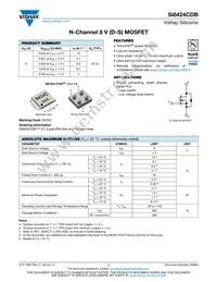 SI8424CDB-T1-E1 Datasheet Cover